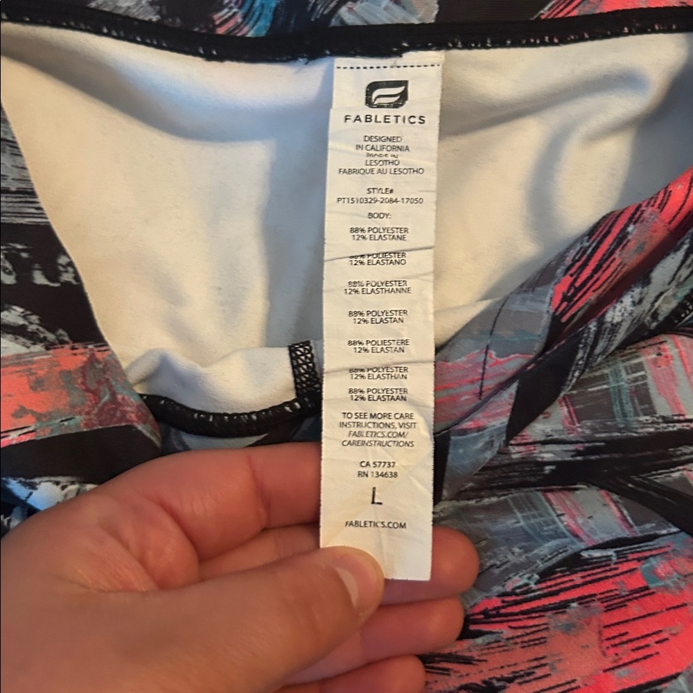 Fabletics Abstract Patterned Leggings - Picture 2 of 2